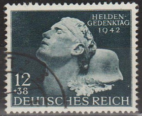 Третій Рейх (-) Третий Рейх (-) ^/--/^ 1942 - Рейх - Пам&amp;apos;ятi полеглих Mi.812 _2.40 € ^_^^^ 1942 - Рейх - Памятые павших Mi.812 _2.40 € - фото фото фото