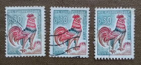Франція Франция ^/--/^ Франция 1965 г - Галльский петух ^_^^^ Франція 1965 — Галльський півень - фото фото фото