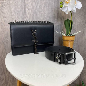 Сумки Сумки ^/--/^ Набір жіноча невелика сумка, клатч YSL сумка на ланцюжку + жіночий ремінь поясний ремінь ^_^^^ Набор женская небольшая сумка, клатч YSL сумка на цепочке + женский ремень поясной ремень - фото фото фото