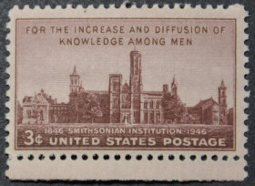 Інше Другое ^/--/^ США  100-летие Смитсоновского института 1946 ^_^^^ США 100-річчя Смітсонівського інституту 1946 - фото фото фото