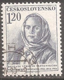 Чехословаччина Чехословакия ^/--/^ Чехословакия 1954 Sc.664 гаш. ^_^^^ Чехословаччина 1954 Sc.664 гаш. - фото фото фото