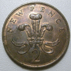 Єлизавета II (після ) Елизавета II (после ) ^/--/^ Велика Британія 2 нових пенса 1979 року 41577 ^_^^^ Великобритания 2 новых пенса 1979 года 41577 - фото фото фото