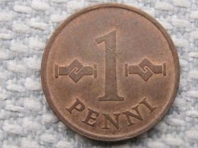 Фінляндія Финляндия ^/--/^ Финляндия 1 пенни 1968 года #1928 ^_^^^ Фінляндія 1 пенні 1968 року #1928 - фото фото фото