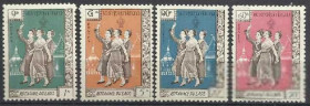 Лаос Лаос ^/--/^ Лаос 1961 нац. костюмы танцы 4 /--/ м.() ^_^^^ Лаос 1961 нац. костюми танці 4 /--/ м.() - фото фото фото