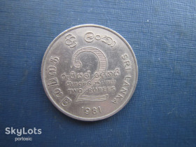 Шрі-Ланка Шри-Ланка ^/--/^ Монета 2 рупії Шрі-Ланка 1981 Дамба Махавелі ^_^^^ Монета 2 рупии Шри-Ланка 1981 Дамба Махавели - фото фото фото