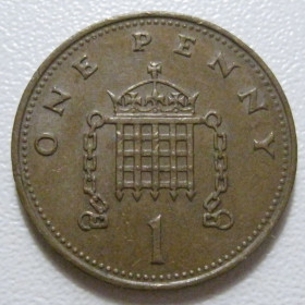 Єлизавета II (після ) Елизавета II (после ) ^/--/^ Велика Британія 1 пенні 1988 року 43061 ^_^^^ Великобритания 1 пенни 1988 года 43061 - фото фото фото
