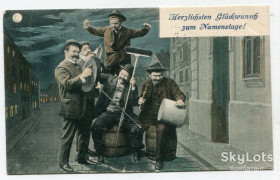Іноземні Иностранные ^/--/^ Поштівка Вуличні музиканти, Австрія, 1910 р. ^_^^^ Толчок Уличные музыканты, Австрия, 1910 г. - фото фото фото