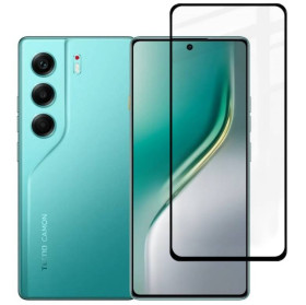 Чохли, бампера Чехлы, бампера ^/--/^ Захисне скло Fiji Premium для Tecno Camon 40 (CM /--/ 5) повне проклеювання Anti-Static чорний ^_^^^ Защитное стекло Fiji Premium для Tecno Camon 40 (CM /--/ 5) полное проклеивание Anti-Static черный - фото фото фото
