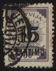 Балтійські країни Балтийские страны ^/--/^ Латвия 1927 г. №  102 гашеная ^_^^^ Латвія 1927 р. No 102 гашена - фото фото фото