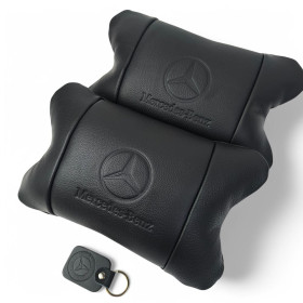 Чохли Чехлы ^/--/^ Набор кожаных подушек Mercedes-Benz + брелок ^_^^^ Набір шкіряних подушок Mercedes-Benz + брелок - фото фото фото