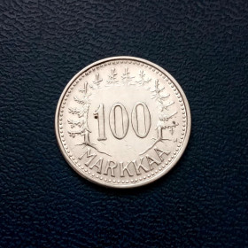Фінляндія Финляндия ^/--/^ Фінляндія 100 Марка 1957 /--/ р. Срібло.UNC. ^_^^^ Финляндия 100 Марка 1957 /--/ г. Серебро. UNC. - фото фото фото