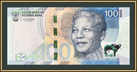 ПАР ЮАР ^/--/^ Южная Африка  (ЮАР) 100 рэндов 2023 P-151  (151 /--/ a) UNC ^_^^^ Південна Африка (ПАР) 100 рендів 2023 P-151 (151 /--/ a) UNC - фото фото фото