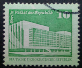 НДР, ФРН ГДР, ФРГ ^/--/^ ГДР 1980 Здание, архитектура, 10 Pfg, гашеная ^_^^^ НДР 1980 Будівля, архітектура, 10 Pfg, гашена - фото фото фото