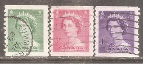 Північна Америка Северная Америка ^/--/^ Канада 1953 Sc.331-333 гаш. ПОЛНАЯ серия ^_^^^ Канада 1953 Sc.331-333 гаш. Повна серія - фото фото фото