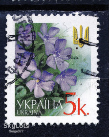 Після  року После  года ^/--/^ YY 2002 р. 6-й стандарт Барвінок, мікрошрифт 2002, гашена ^_^^^ 2002 г. 6-й стандарт Барвинок, микрошрифт 2002, гашена - фото фото фото
