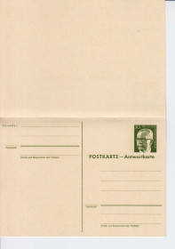 Європа Европа ^/--/^ Германия . Зап. Берлин 1972 г     ( 25 пф ) - ПК с ответной карточкой + ПК чистая -  3 скана ^_^^^ Берлін 1972 р ( 25 пф) - ПК з карткою + ПК чиста - 3 скана - фото фото фото