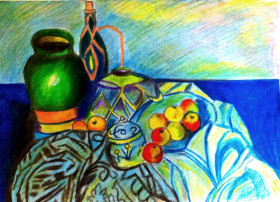 Картини, Гравюри, Живопис та Графіка Картины, Гравюры, Живопись и Графика ^/--/^ Натюрморт бумага цвет. карандаш ручная работа 15*20 /--/ см. ^_^^^ Натюрморт папір кольор. олівець ручна робота 15 * 20 см. - фото фото фото