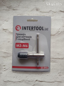 Інше Другое ^/--/^ Тримач для мітчиків Т-подібний M /--/ 3-M /--/ 6 INTERTOOL SD-8406 ^_^^^ Держатель для метчиков Т-образный M /--/ 3-M /--/ 6 INTERTOOL SD-8406 - фото фото фото