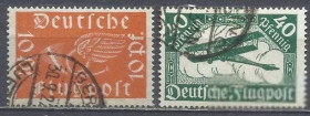 Веймарська республіка Веймарская республика ^/--/^ Германия 1919 Авиапочта транспорт авиация 2 /--/ м.гаш. ^_^^^ Німеччина 1919 Авіапошта транспорт авіація 2 /--/ м.гаш. - фото фото фото