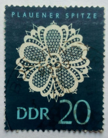 НДР, ФРН ГДР, ФРГ ^/--/^ ГДР 1966 Текстиль, искусство, 20 /--/ Pfg, гашеная ^_^^^ НДР 1966 Текстиль, мистецтво, 20 /--/ Pfg, гашена - фото фото фото