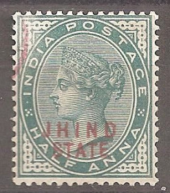 Інші країни Другие страны ^/--/^ Бр.Индия  (Штат Джинд) 1886 Sc.45 * ^_^^^ Бр.Індія (Штат Джинд) 1886 Sc.45* - фото фото фото