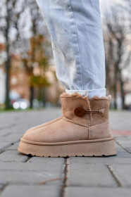 Кросівки Кроссовки ^/--/^ UGG Mini Bailey Button Plarform Beige (No Name) 36 39 - фото фото фото