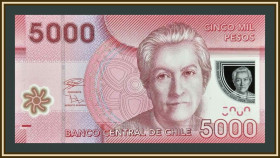 Чилі Чили ^/--/^ Чили 5000 песо 2021 P-163  (163 /--/ h) UNC ^_^^^ Чилі 5000 песо 2021 P-163 (163 /--/ h) UNC - фото фото фото