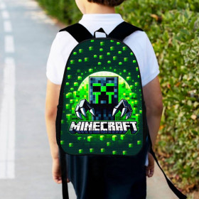 Рюкзаки, сумки Рюкзаки, сумки ^/--/^ Рюкзак детский майнкрафт Крипер &amp;quot;Minecraft&amp;quot; 34 /--/ х /--/ 27 /--/ см,городской ранец для мальчика (00521) ^_^^^ Рюкзак дитячий майнкрафт Кріпер &amp;quot;Minecraft &amp;quot; 34 /--/ х /--/ 27 /--/ см,міський ранець для хлопчика (0530) - фото фото фото