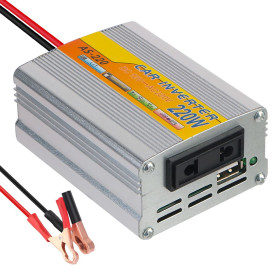 Інвертори Инверторы ^/--/^ Инвертор 220 /--/ В 220 Вт зарядка быстрая USB 12 /--/ V DC от автомобильного прикуривателя ^_^^^ Інвертор 220 /--/ В 220 Вт зарядка швидка USB 12 /--/ V DC від автомобільного прикурювача - фото фото фото
