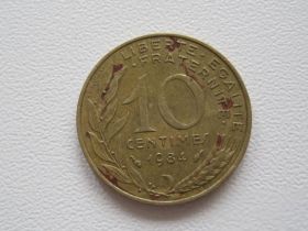 Франція Франция ^/--/^ Франция 10 сантимов 1984 года #15960 ^_^^^ Франція 10 сантимів 1984 року #15960 - фото фото фото