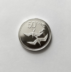Беліз Белиз ^/--/^ 50 ЦЕНТОВ БЕЛИЗ 1979 &amp;quot;ПТИЦЫ&amp;quot; состояние PROОF серебро 10/0,925  ОЧЕНЬ РЕДКАЯ!!! ^_^^^ 50 ЦЕНТІВ БЕЛІЗ 1979 &amp;quot;ПТІЦЫ&amp;quot; стан PROОF срібло 10/0,925 ЩОДО РІДКА!!! - фото фото фото