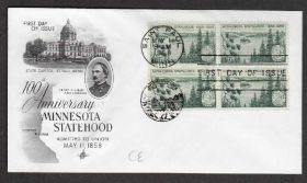 Америка Америка ^/--/^ США 1958 100 ЛЕТ ШТАТ МИННЕСОТА ДИКАЯ ПРИРОДА ЛЕСА РЕКИ КАПИТОЛИЙ КАРТА КПД Mi.726 х /--/ 4 /--/ шт. ^_^^^ США 1958 100 років Штат Міннесоту - єдина природа лісу річки Капітолій Карта ККД Mi.726 х /--/ 4 /--/ шт. - фото фото фото