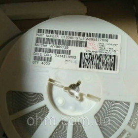 Конденсатори Конденсаторы ^/--/^ Конденсатор SMD  1206 150 /--/ пФ 50 /--/ в  NPO Kemet ^_^^^ Конденсатор SMD 1206 150 /--/ пФ 50 /--/ в NPO Kemet - фото фото фото