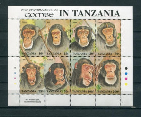 Фауна Фауна ^/--/^ Танзания  Tanzania Fauna  1999 Mi 1233-1240  National Park kleinbogen MNH ^_^^^ Танзанія Tanzania Fauna 1999 Mi 1233-1240 National Park kleinbogen MNH - фото фото фото