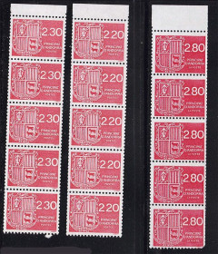 Малі Держави Європи Малые Государства Европы ^/--/^ ZM Андорра  MNH стандарт - геральдика - фауна - ^_^^^ ZM Андорра MNH стандарт - геральдика - фауна - фото фото фото