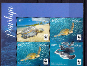 Фауна Фауна ^/--/^ Фауна .  Пенрин  2015 г  MNH  - WWF -  (кварт) черепахи ^_^^^ Фауна . Пенрін 2015 р MNH - WWF - (кварт) черепахи - фото фото фото