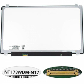 Матриці Матрицы ^/--/^ Матрица 17.3&amp;quot; NT /--/ 173 /--/ WDM-N /--/ 17 (1600*900, 30 /--/ pin(eDP), LED, SLIM(вертикальные ушки), глянец, разъем  ^_^^^ Матриця 17.3&amp;quot; NT /--/ 173 /--/ WDM-N /--/ 17 (1600*900, 30 /--/ pin(eDP), LED, SLIM(вертикальні гармати), глянець, роз'єм - фото фото фото