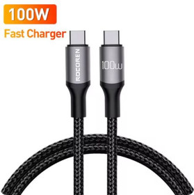Кабелі Кабели ^/--/^ Кабель USB C-Type C Rocoren 100 Вт 1 /--/ М ^_^^^ USB C-Type C Rocoren 100 Вт 1 /--/ М - фото фото фото