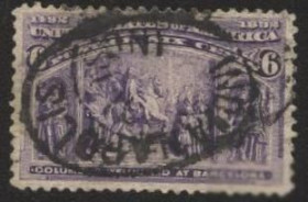 Північна Америка Северная Америка ^/--/^ США 1893 г.№ 173 гашеная ^_^^^ США 1893 р. No 173 гашена - фото фото фото