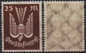Веймарська республіка Веймарская республика ^/--/^ 1923 - Німеччина - Авіапошта - Голуб 25 Mi.236 ** ^_^^^ 1923 - Германия - Авиапочта - Голуб 25 Mi.236 - фото фото фото