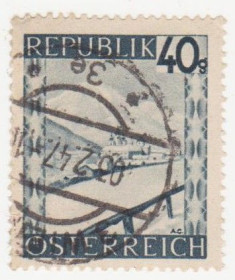 Австрія Австрия ^/--/^ Австрия  1945 г. № 781 гашеная ^_^^^ Австрія 1945 р. No 781 гашена - фото фото фото