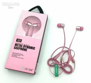 Навушники Наушники ^/--/^ Гарнитура / Наушники с микрофоном Celebrat N /--/ 2 Metal Dynamic Earphones Pink ^_^^^ Навушники з мікрофоном Celebrat N /--/ 2 Metal Dynamic Earphones Pink - фото фото фото