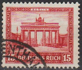 Веймарська республіка Веймарская республика ^/--/^ 1930 - Німеччина - Зимова допомога - Берлін Mi.451 _3,0 € ^_^^^ 1930 - Германия - Зимняя помощь - Берлин Mi.451 _3,0 € - фото фото фото