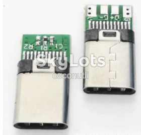 Порти, роз'єми Порты, разъемы ^/--/^ Штекер Type-C 4 pin  (роз’єм) з платою під пайку ^_^^^ Штекер Type-C 4 - фото фото фото
