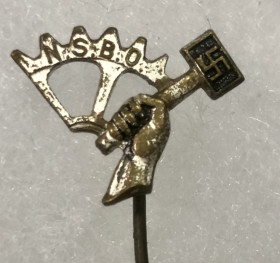 Європа Европа ^/--/^ Німеччина .Знак Націонал-соціалістичної організації виробничих осередків  (NSBO) ^_^^^ Германия. Знак Национал-социалистической организации производственных ячеек (NSBO) - фото фото фото