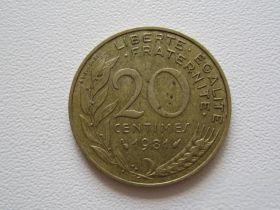 Франція Франция ^/--/^ Франция 20 сантимов 1981 года #9704 ^_^^^ Франція 20 сантимів 1981 року #9704 - фото фото фото