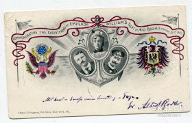 Іноземні Иностранные ^/--/^ Поштівка Нью-Йорк-Берлін 1902 р. ^_^^^ Почтовка Нью-Йорк-Берлин 1902 г. - фото фото фото