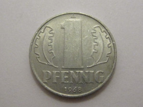 НДР, ФРН ГДР, ФРГ ^/--/^ Германия - ГДР 1 пфенниг 1968 года 3 /--/ П /--/ 1119 ^_^^^ Німеччина - НДР 1 пфеніг 1968 року 3 /--/ П /--/ 1119 - фото фото фото