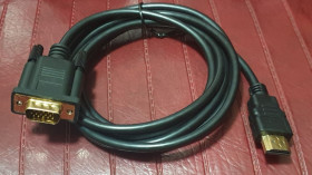 Кабелі та перехідники Кабели и переходники ^/--/^ Кабель-переходник HDMI to VGA, 1,8 м ^_^^^ Кабель-перехідник HDMI to VGA, 1,8 м - фото фото фото