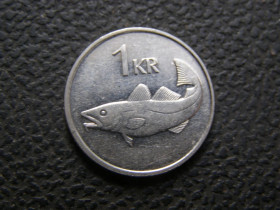 Ісландія Исландия ^/--/^ 1 крона Исландия 1994 г ^_^^^ 1 крона Ісландії 1994 - фото фото фото